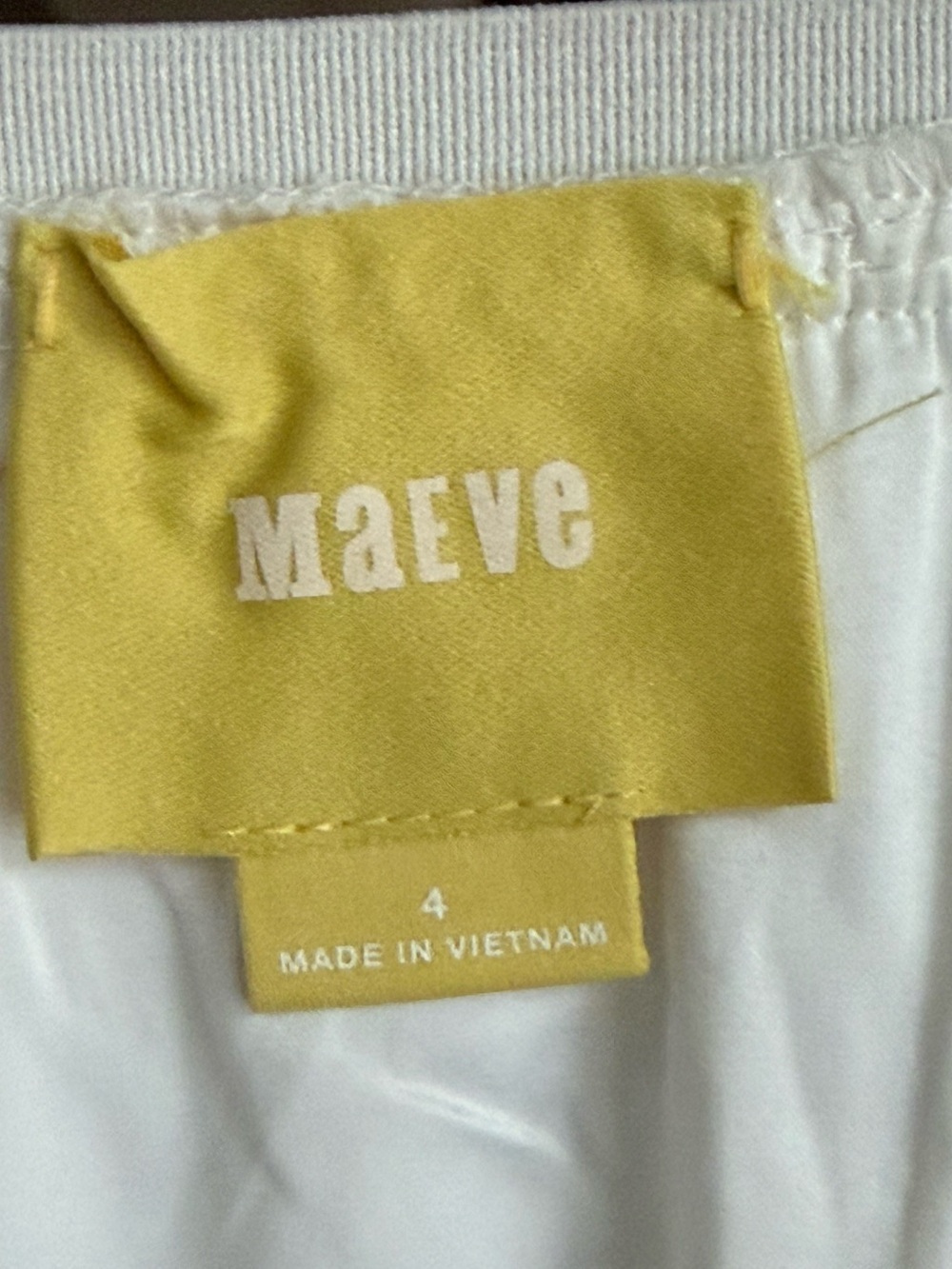 Anthropologie Maeve Lawn Party Skirt With Pockets White A-Line Eyelet Size 4 - Picture 11 of 12